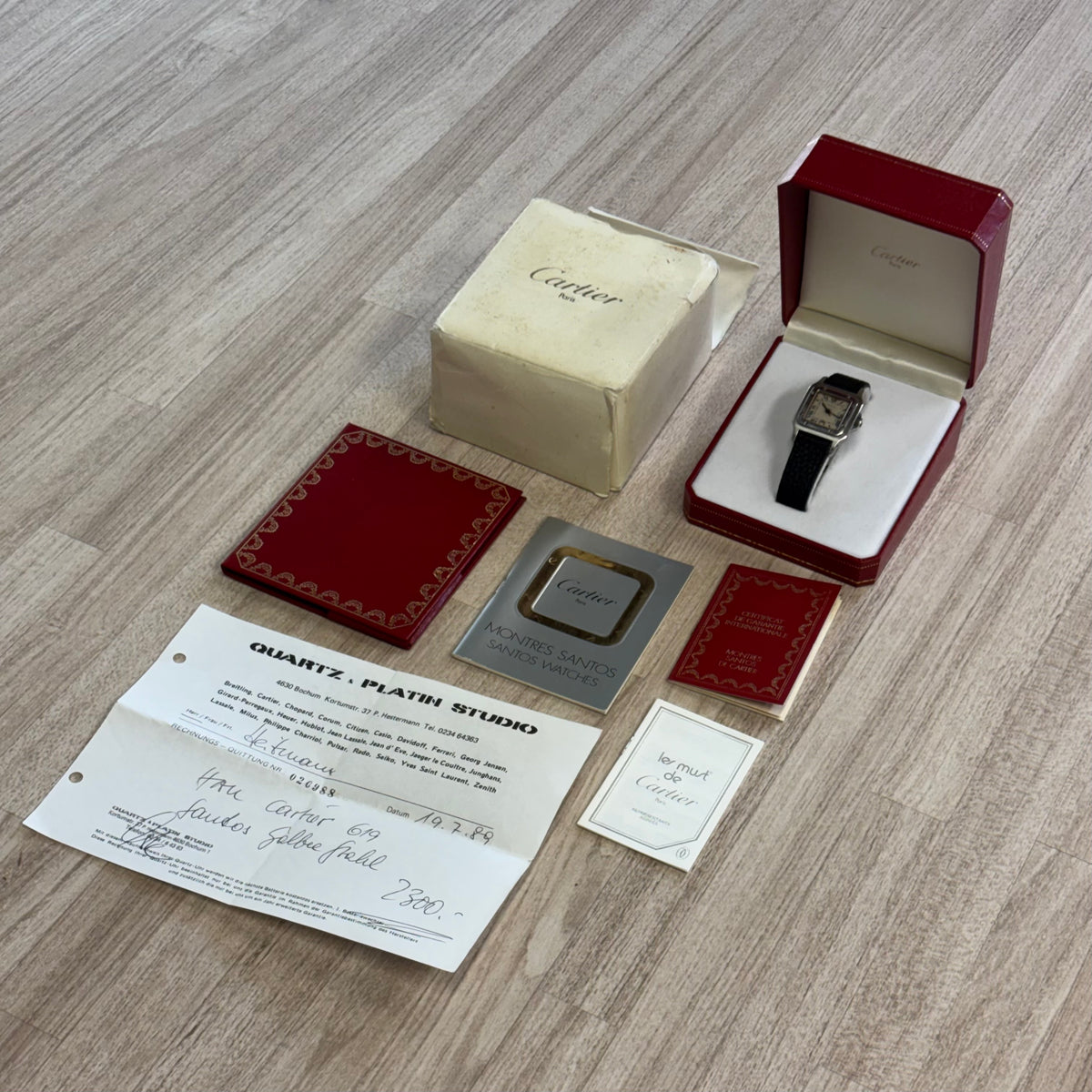 Cartier Santos Galbée GM Full Set