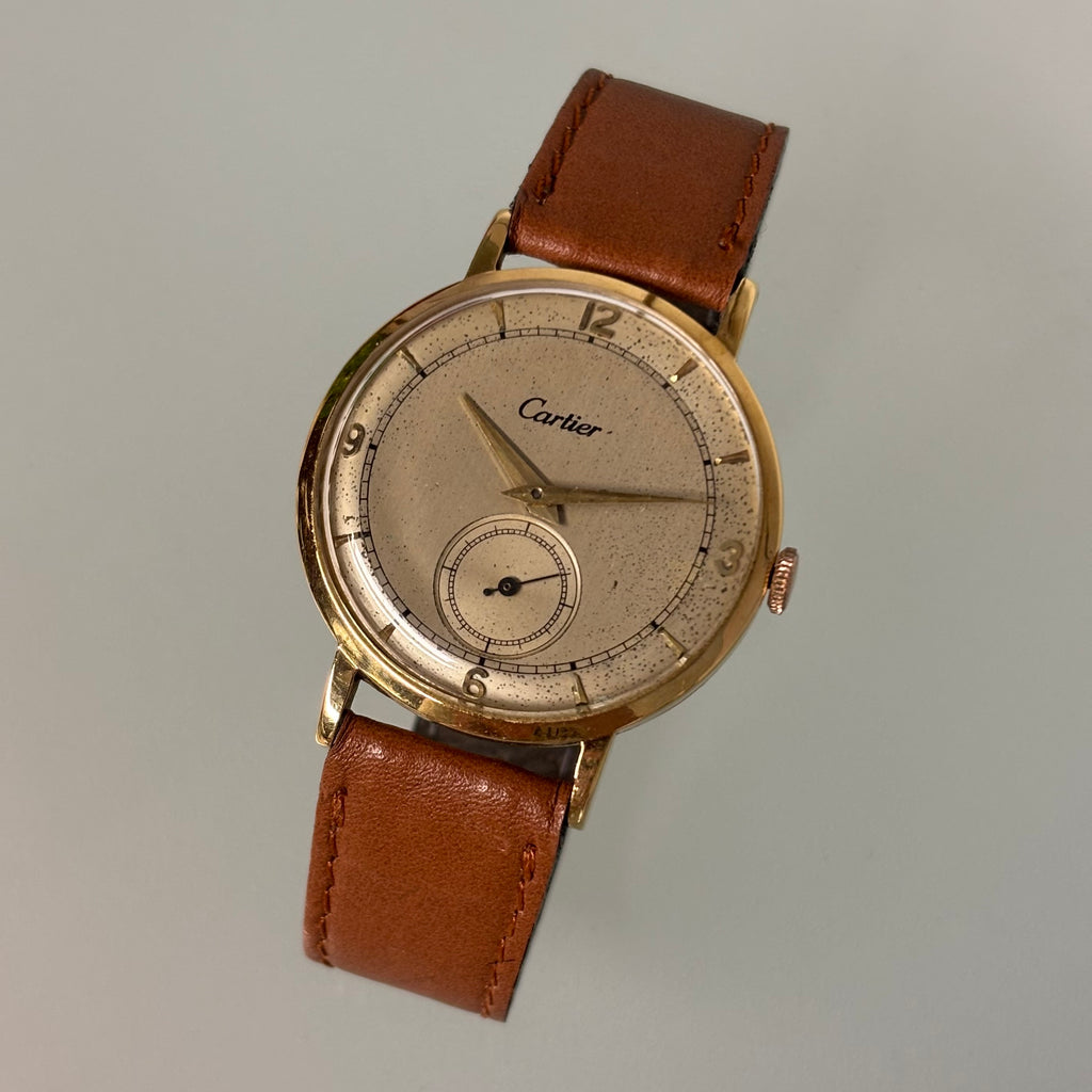 Cartier EWC Wristwatch – 18K Yellow Gold, 1940s Vintage
