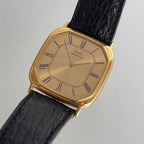 Piaget Cushion Watch – 18K Gold Big Case with Original Buckle
