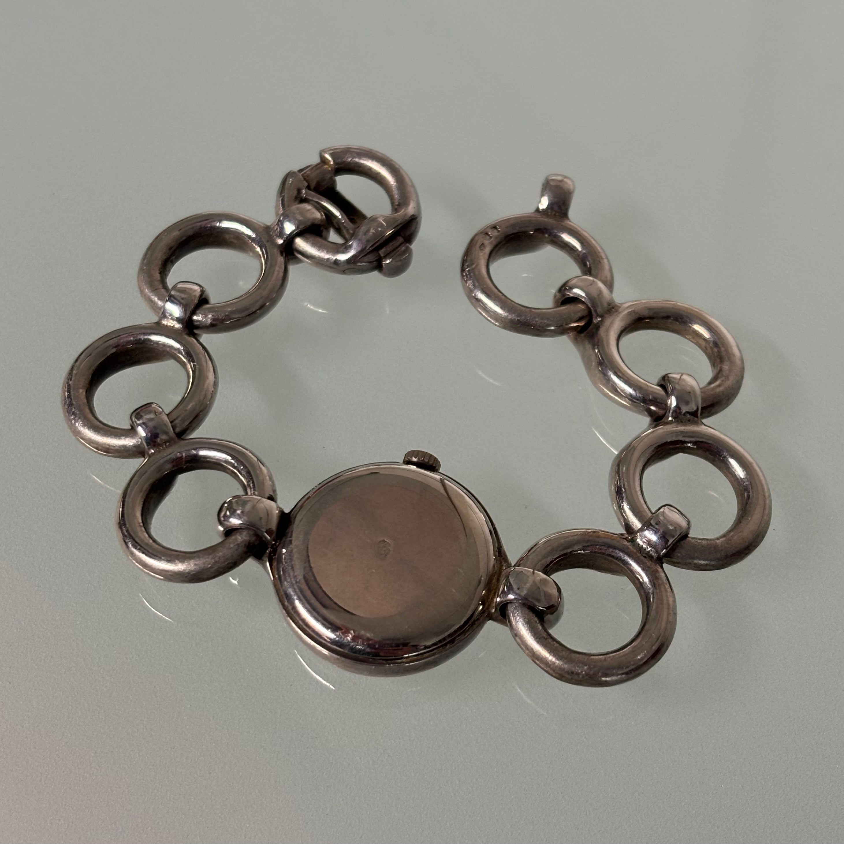 Alexis Barthelay Silver Bracelet Watch – 1970’s with Original Box