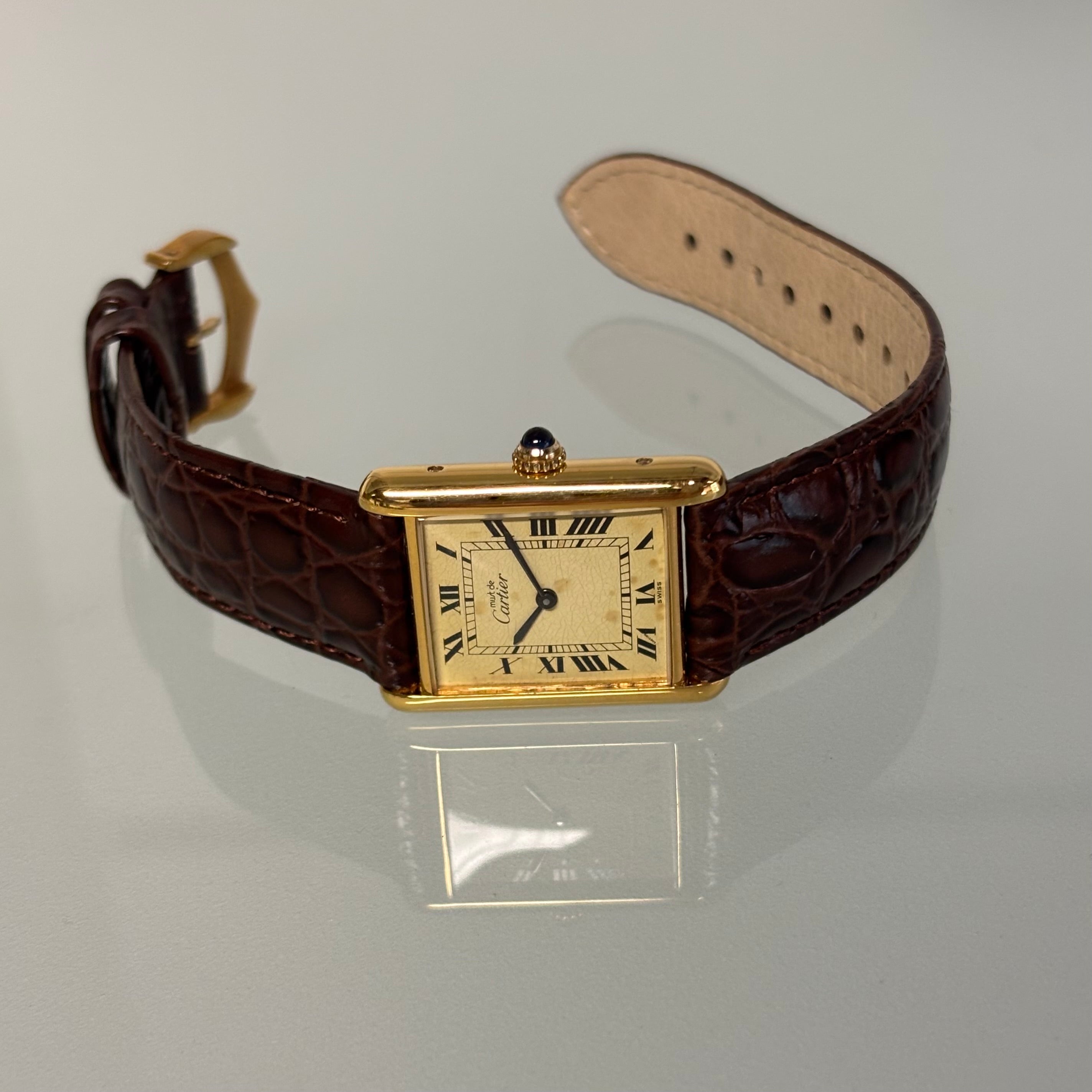 Cartier Tank GM with original buckle