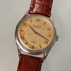 Cartier × Movado Wristwatch – Steel Case, Patina Dial