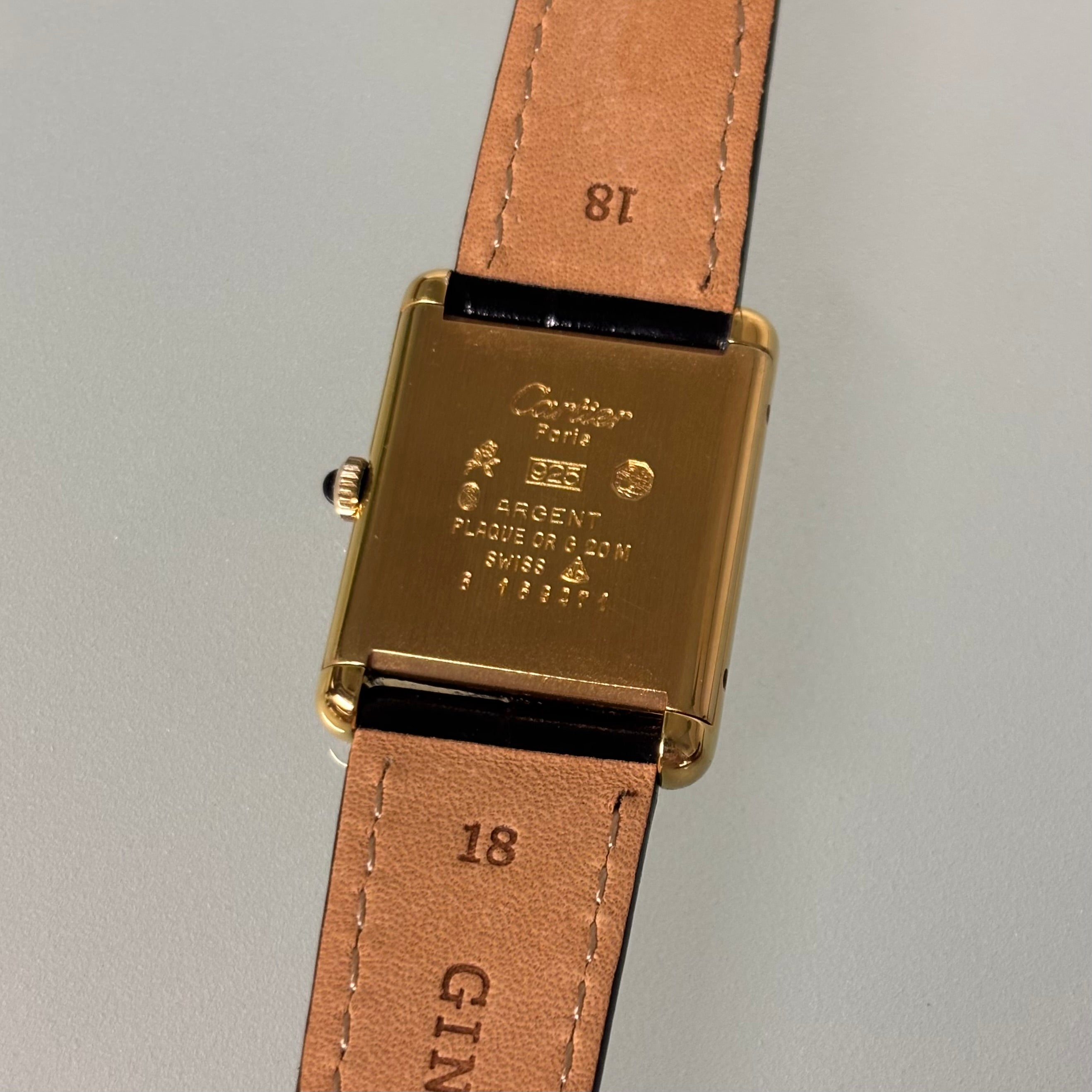 Cartier tank GM Black/White roman dial