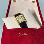 Cartier Tank champagne GM with original buckle