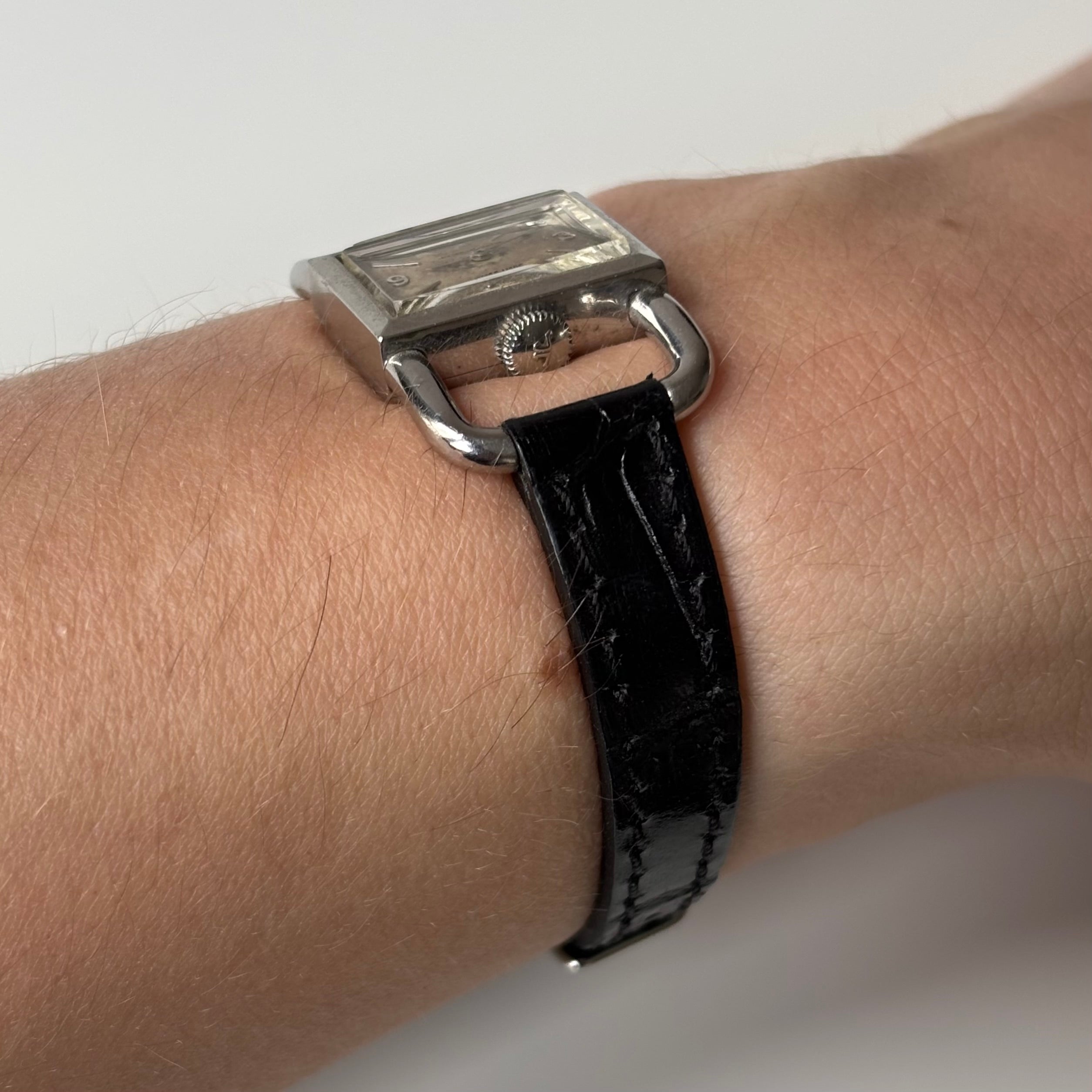 Jaeger LeCoultre vintage steel Etrier