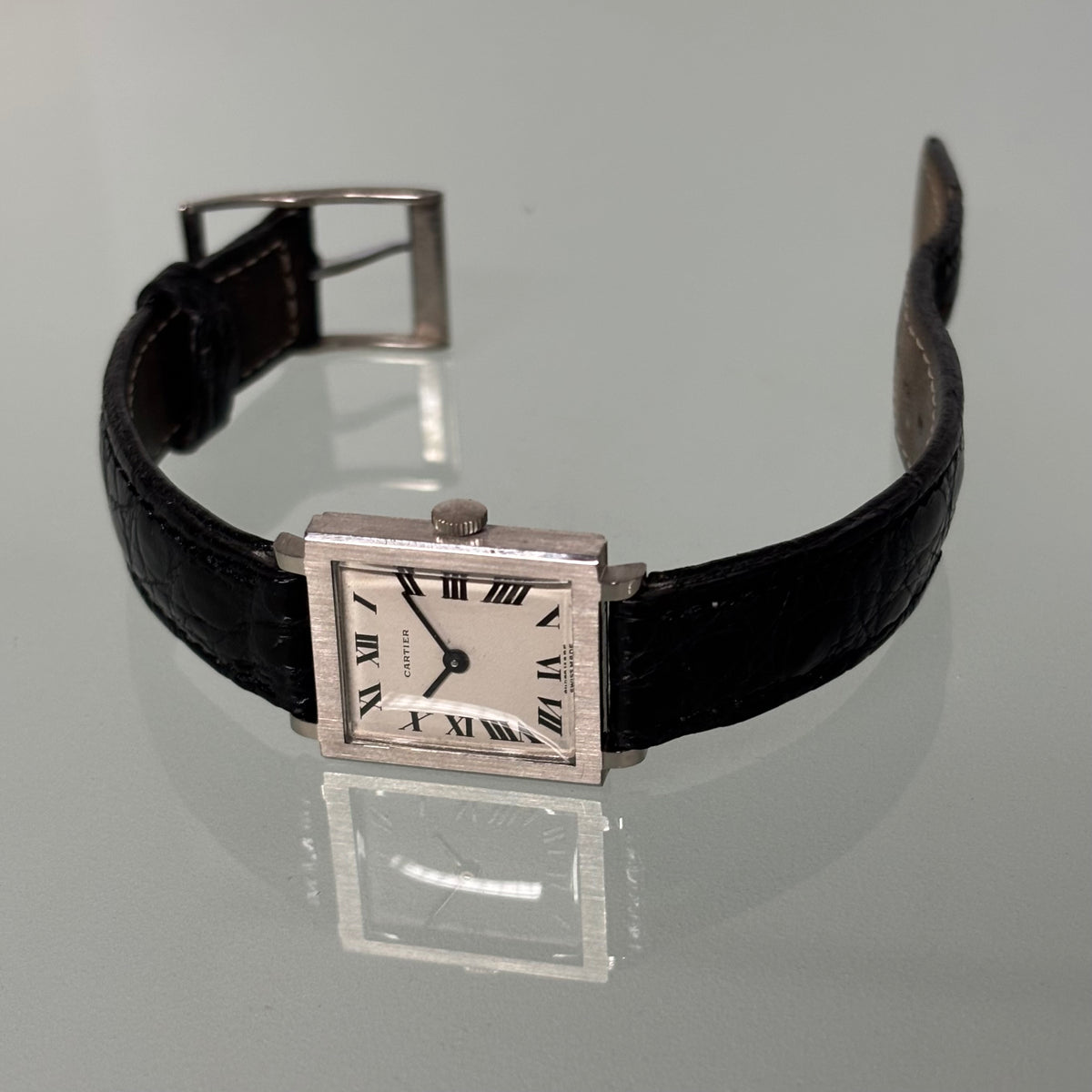 Cartier Bueche Girod White Gold Tank