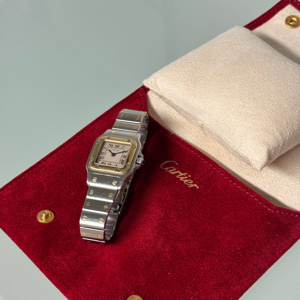 Cartier santos Galbée patina dial