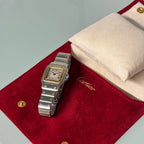 Cartier santos Galbée patina dial