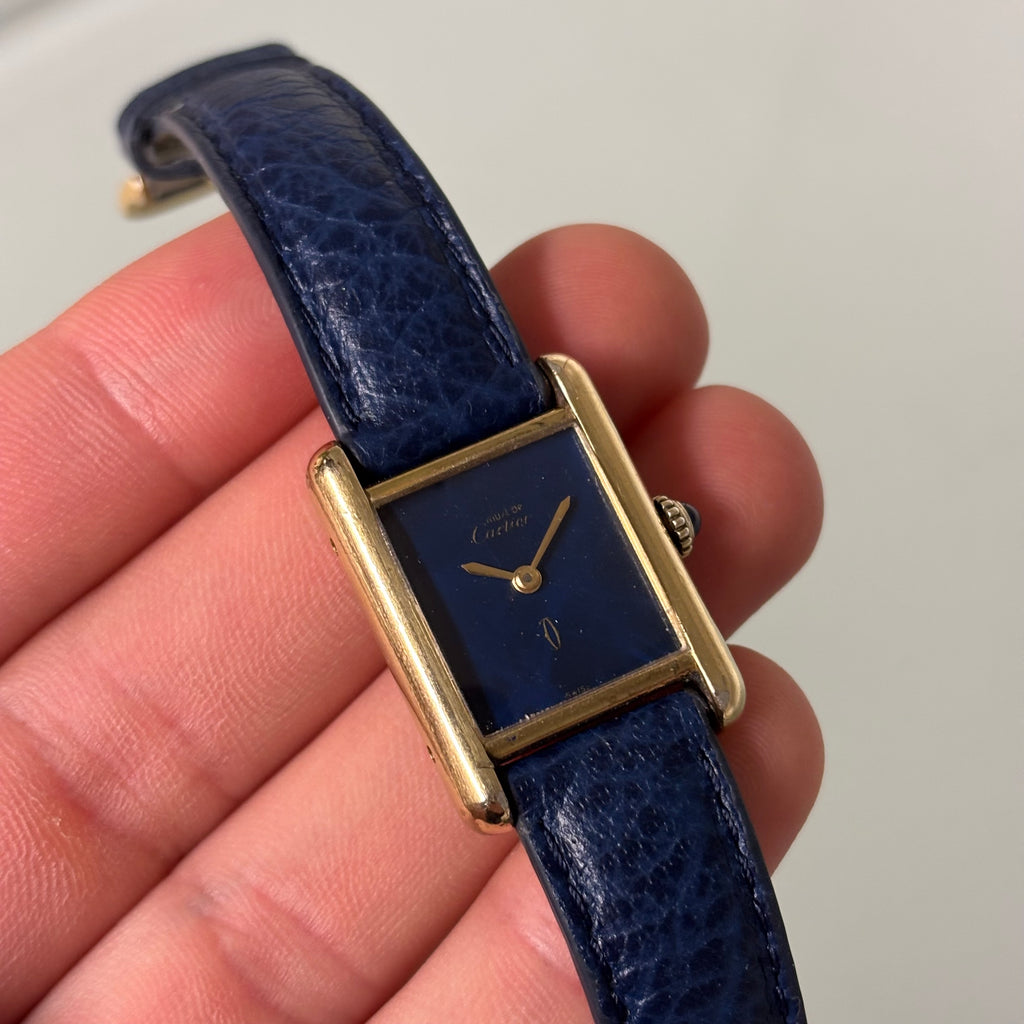 Cartier Tank Pm Lapis lacquer dial