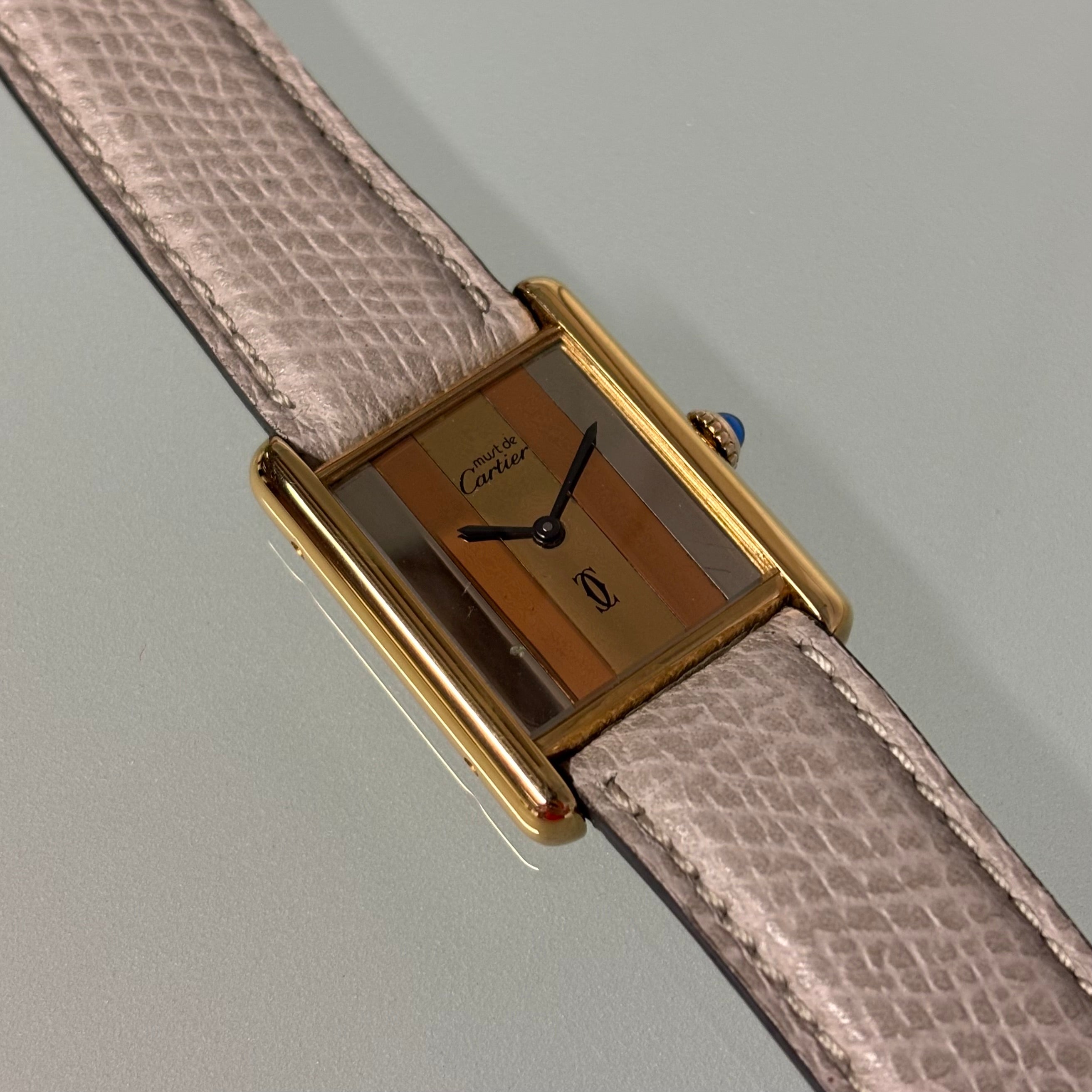 Cartier Tank GM Trinity with buckle