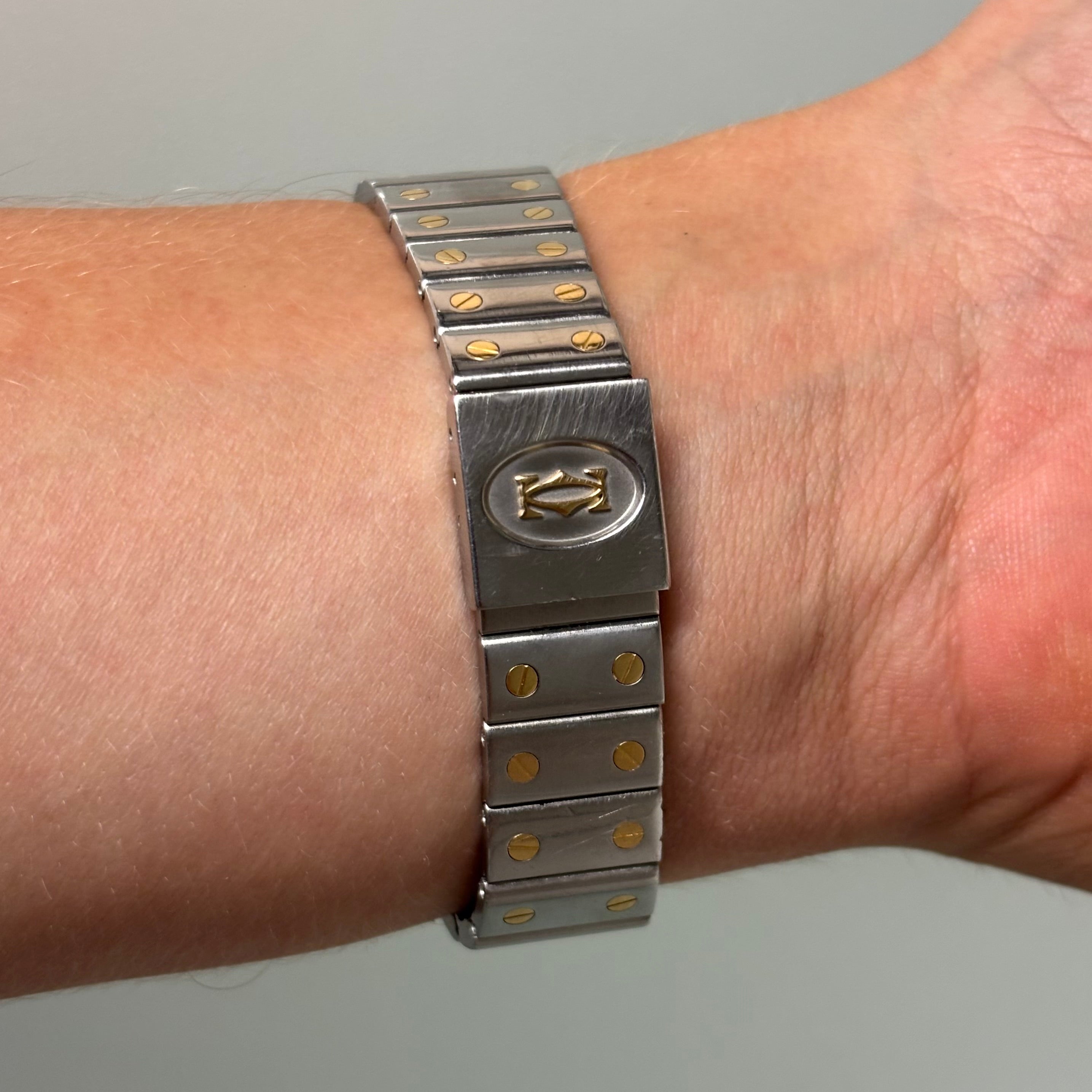 Cartier Santos Galbée GM Gold/Steel