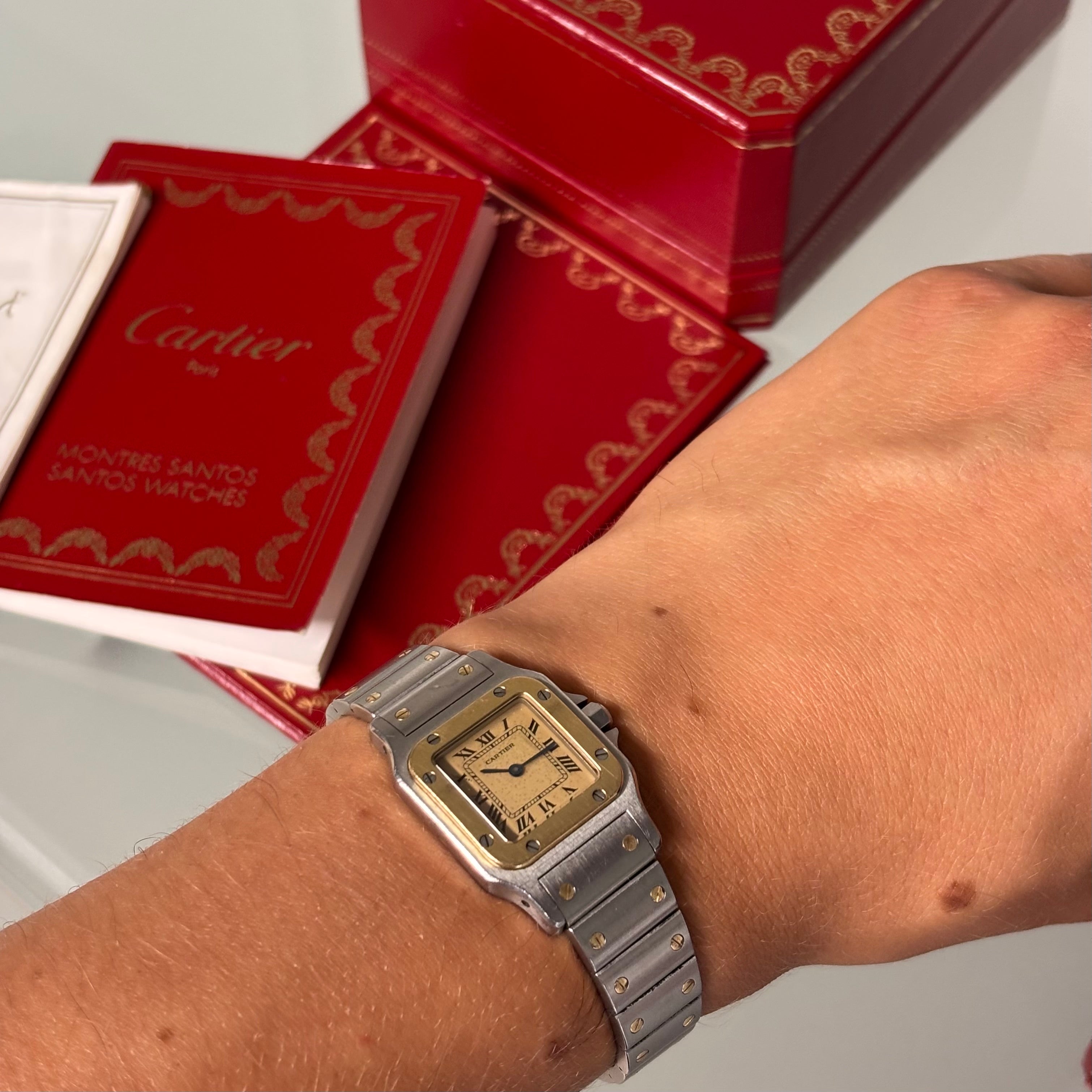 Cartier Santos Galbee PM with box & booklets