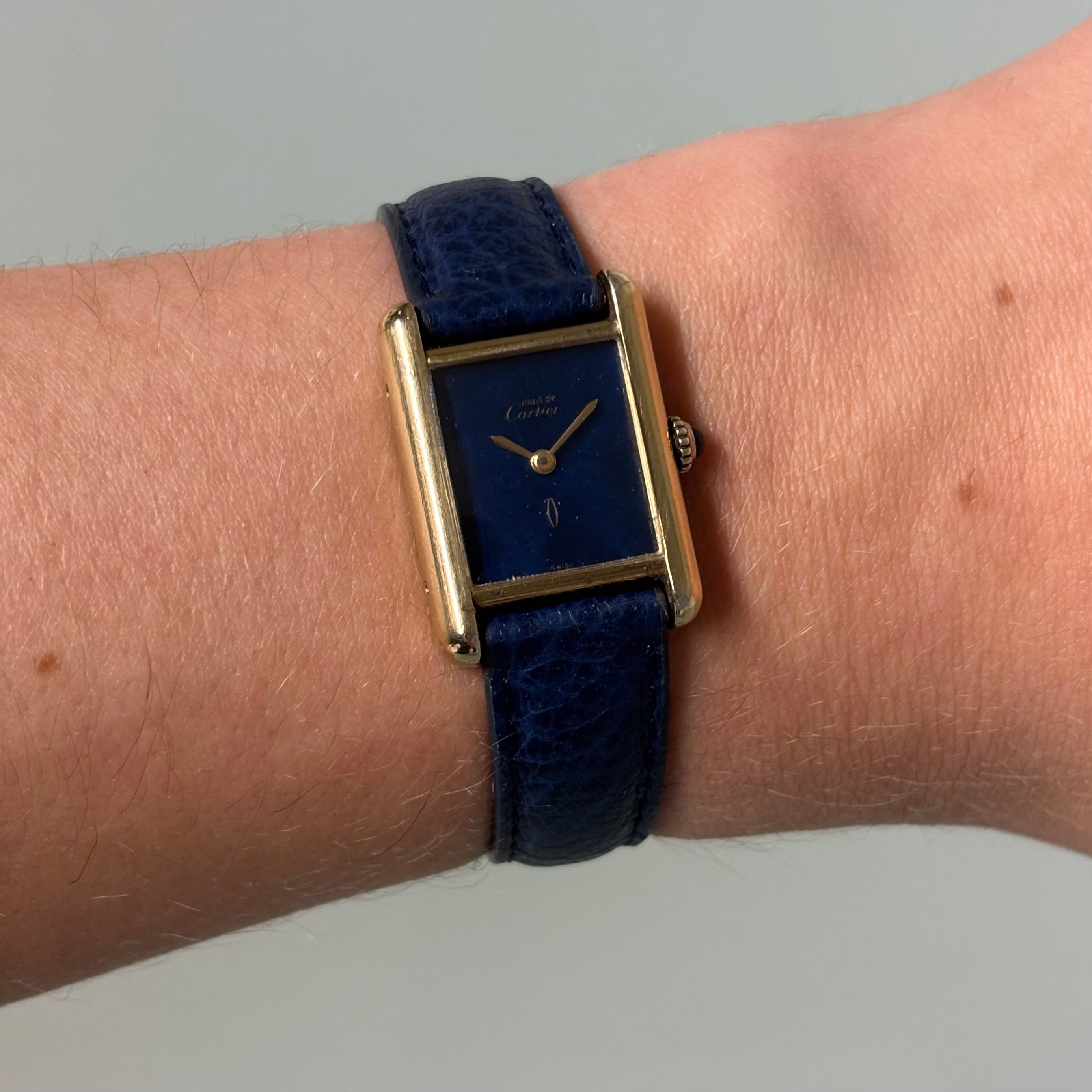 Cartier Tank Pm Lapis lacquer dial