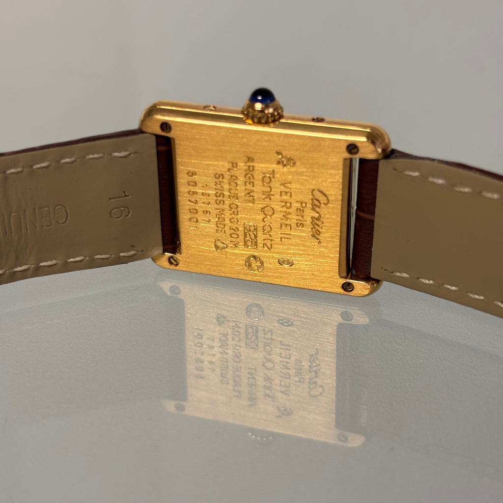 Cartier Tank PM Champagne dial with clasp