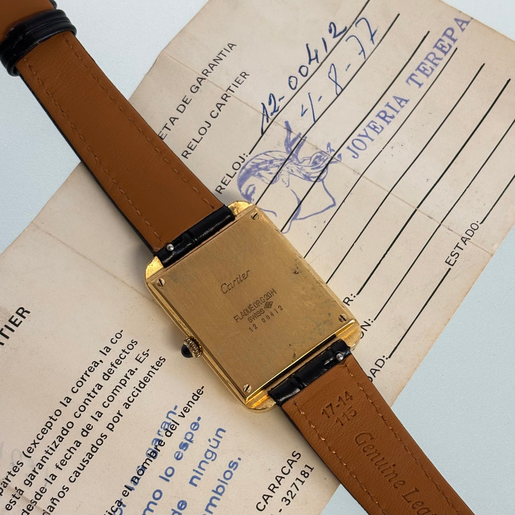 Cartier Stepped Tank full set