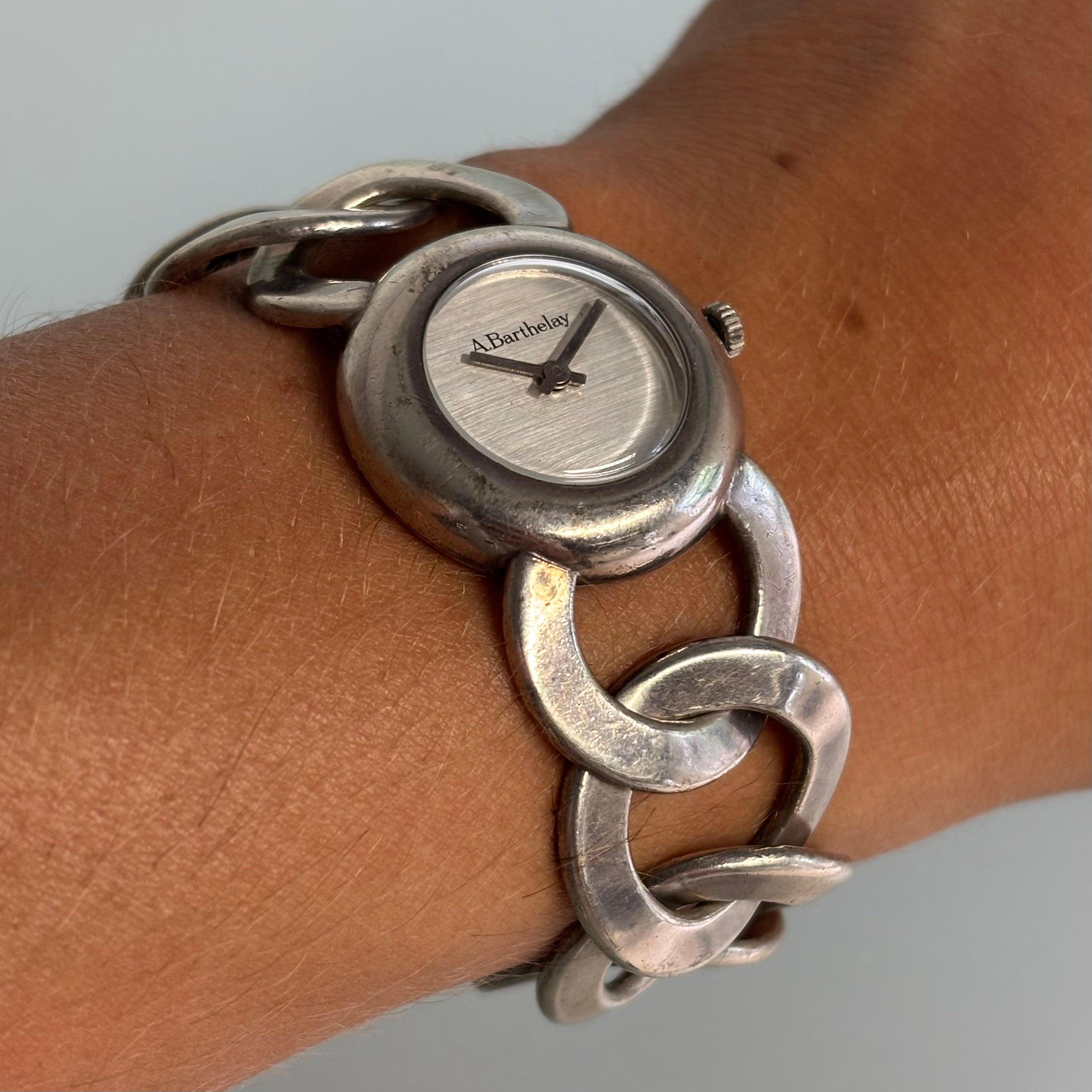 Barthelay silver bracelet watch
