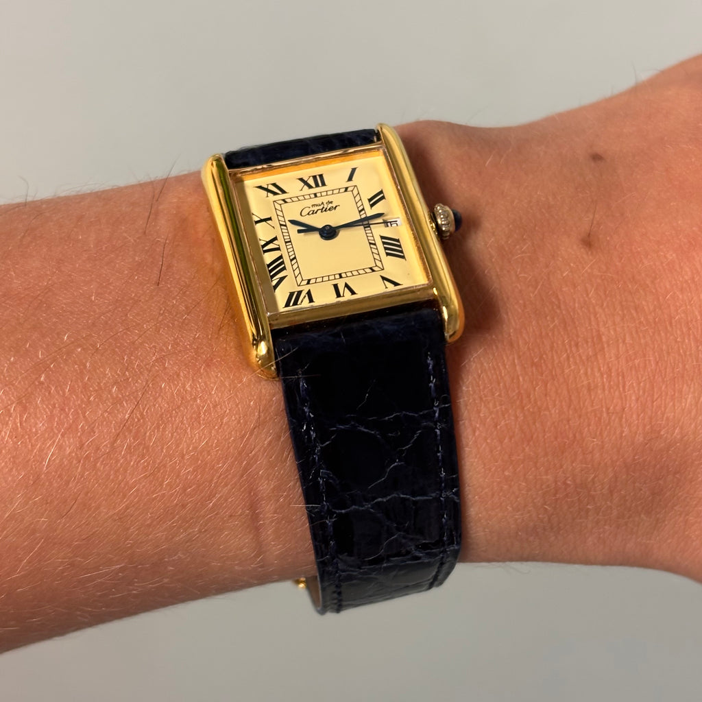 Cartier Tank XL with original strap & clasp