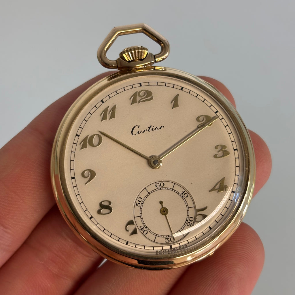 Cartier x Movado 14k pocketwatch