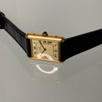 Cartier tank GM lemon Roman numeral dial