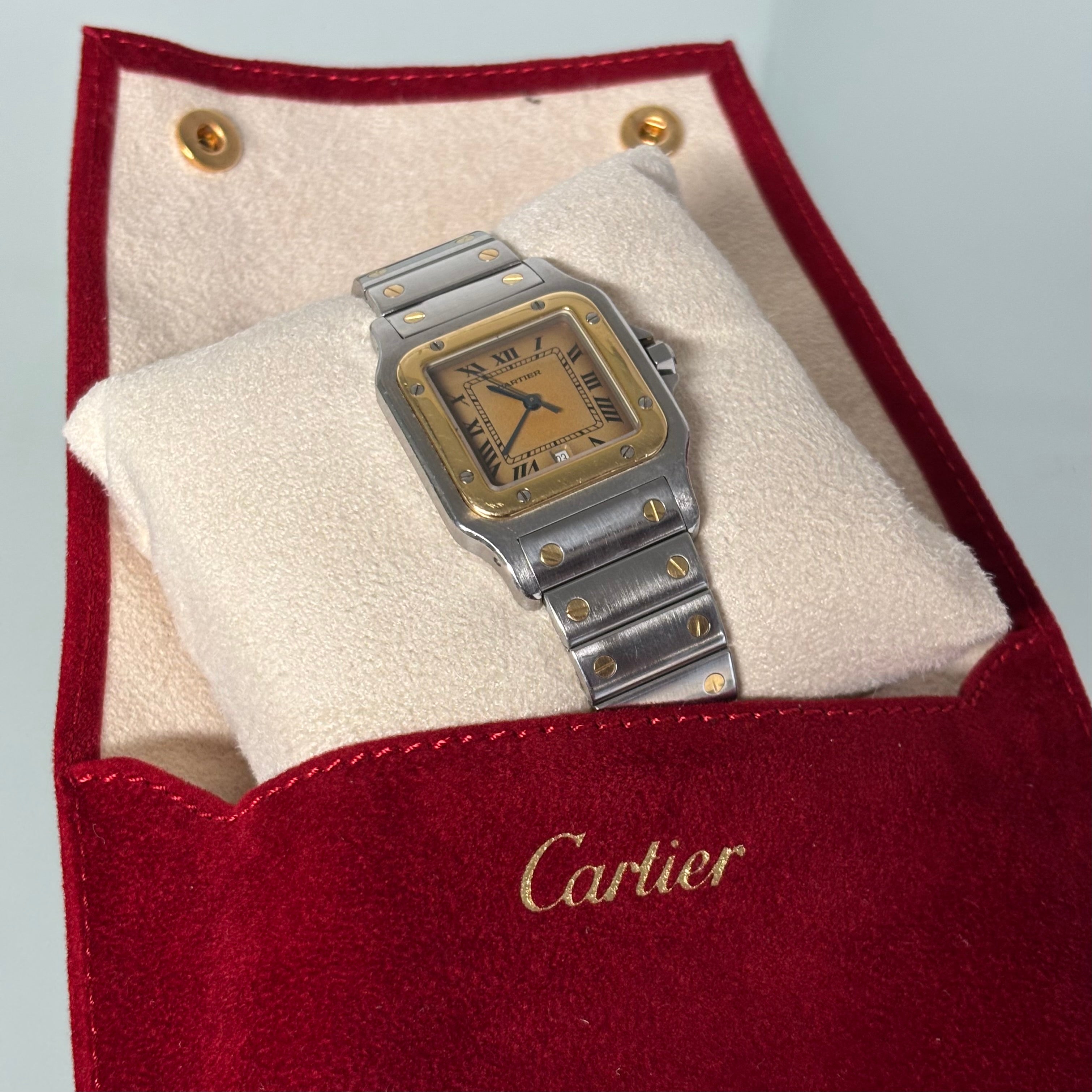 Cartier Santos Galbée GM Gold/Steel
