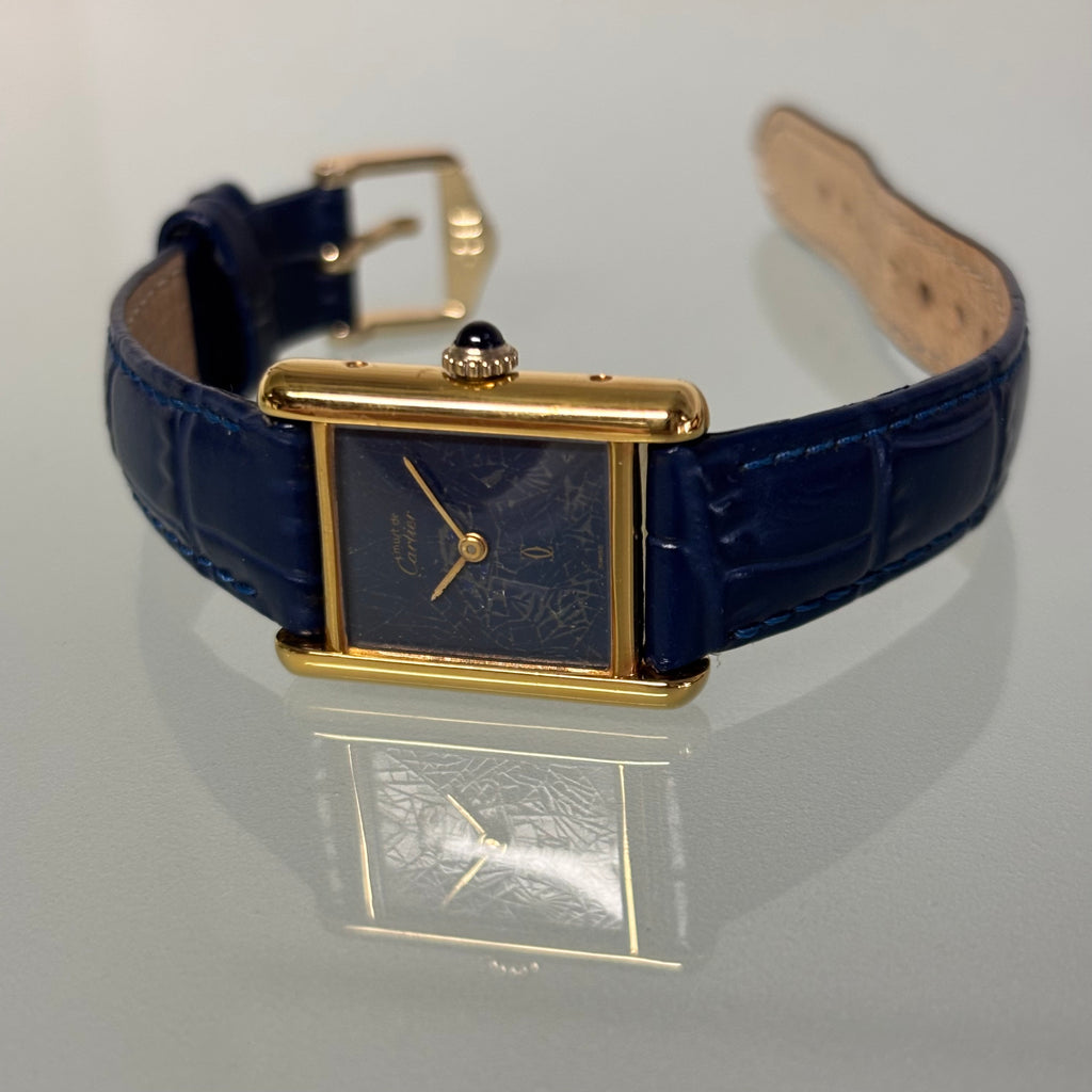 Cartier Tank PM Lapis spider dial