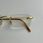 Cartier Love Rimless Glasses – Yellow Gold Plated Titanium
