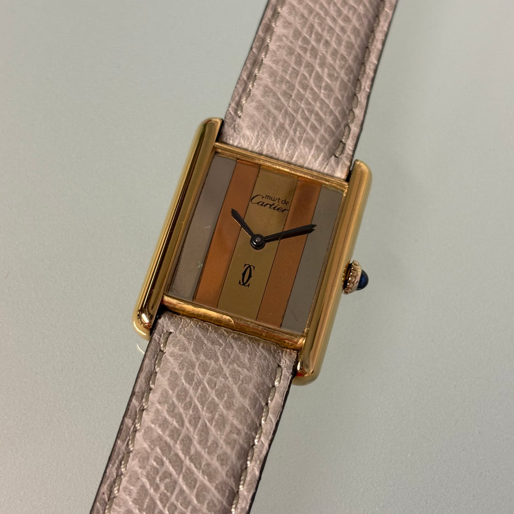 Cartier Tank GM Trinity with buckle