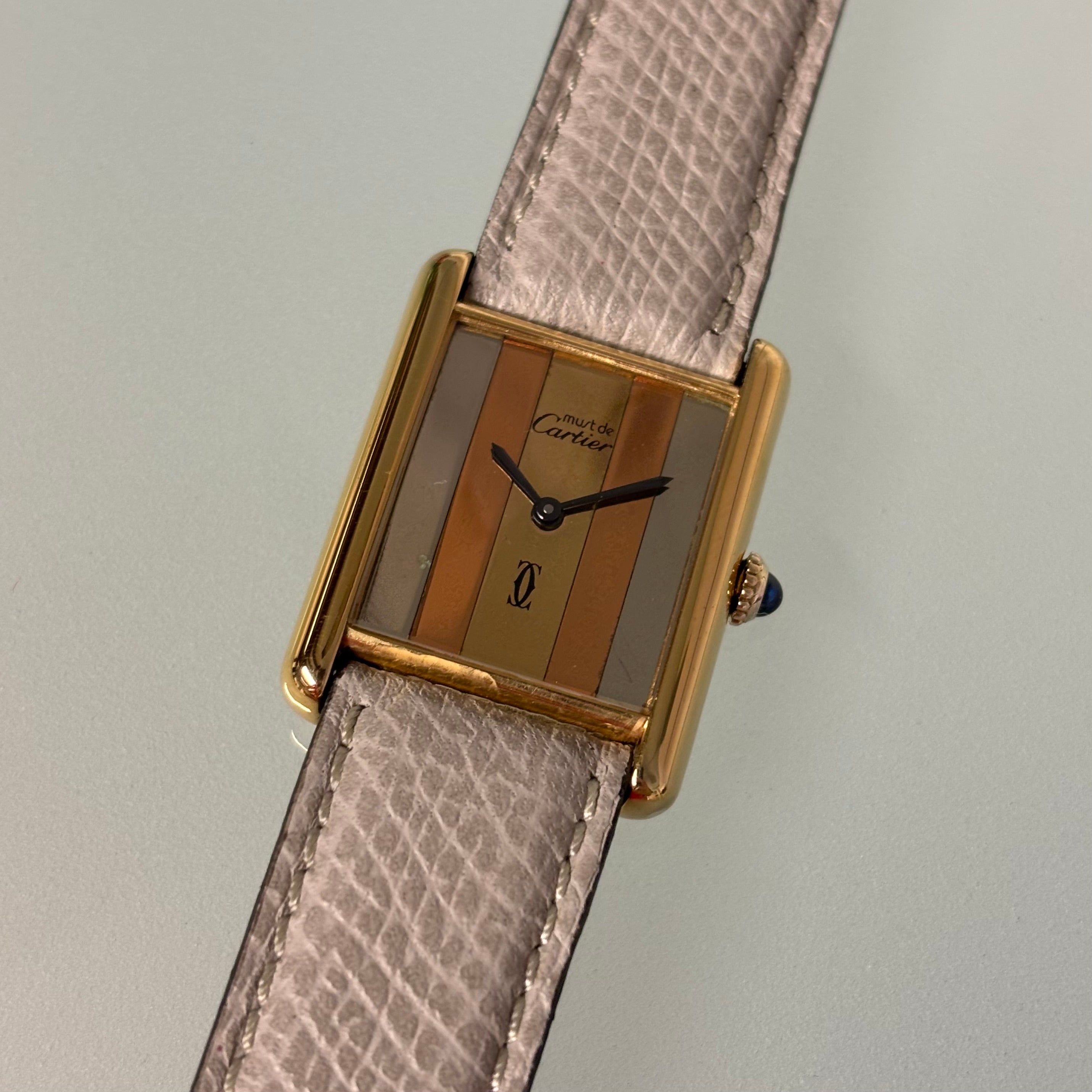 Cartier Tank GM Trinity with buckle
