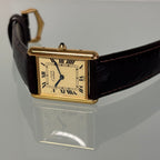 Cartier Tank champagne GM with original buckle