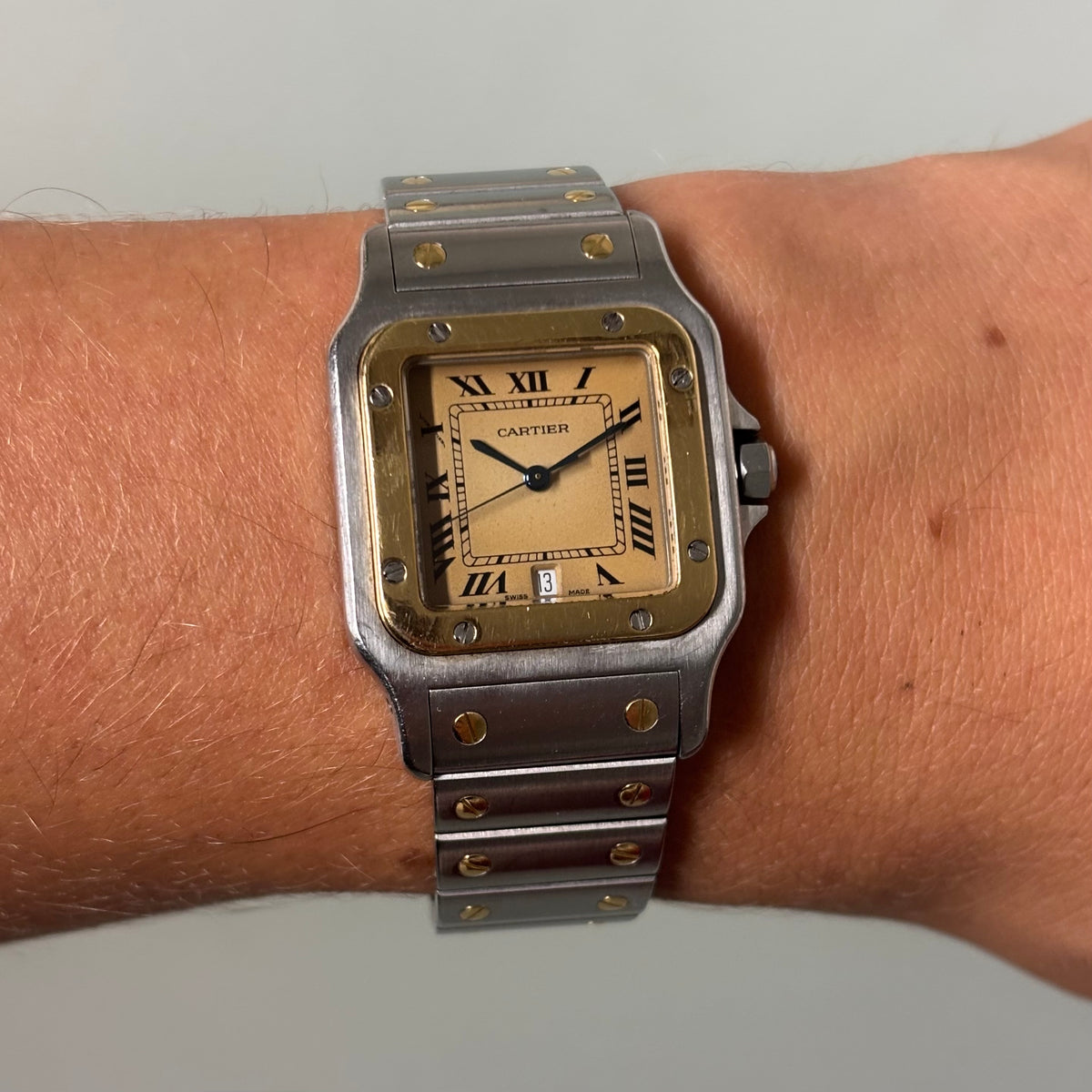 Cartier Santos Galbée GM Gold/Steel