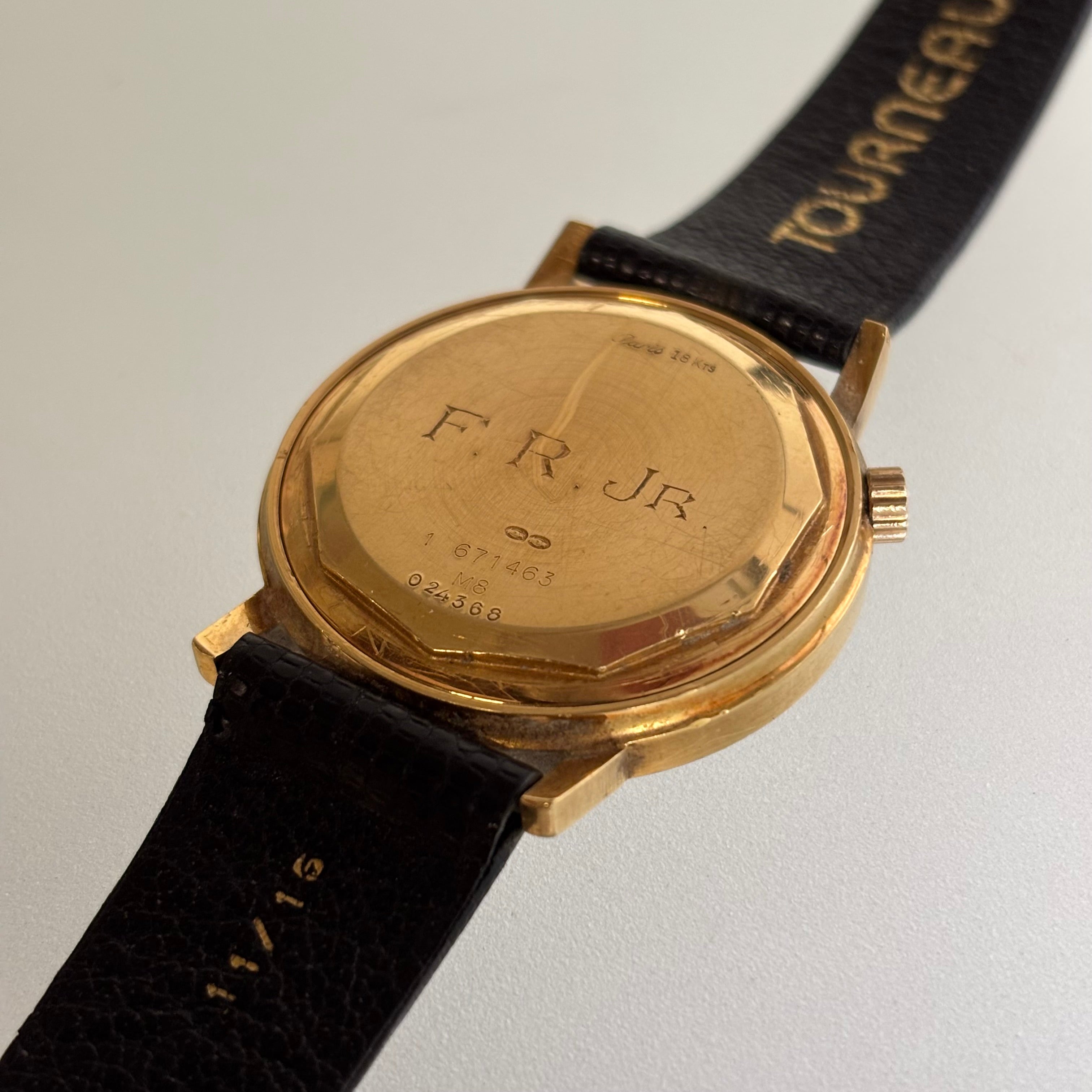 Bulova Aucutron Cartier signed 18k