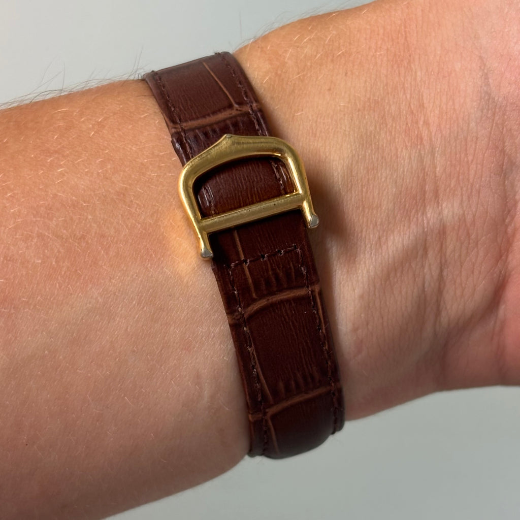 Cartier Tank PM Champagne dial with clasp
