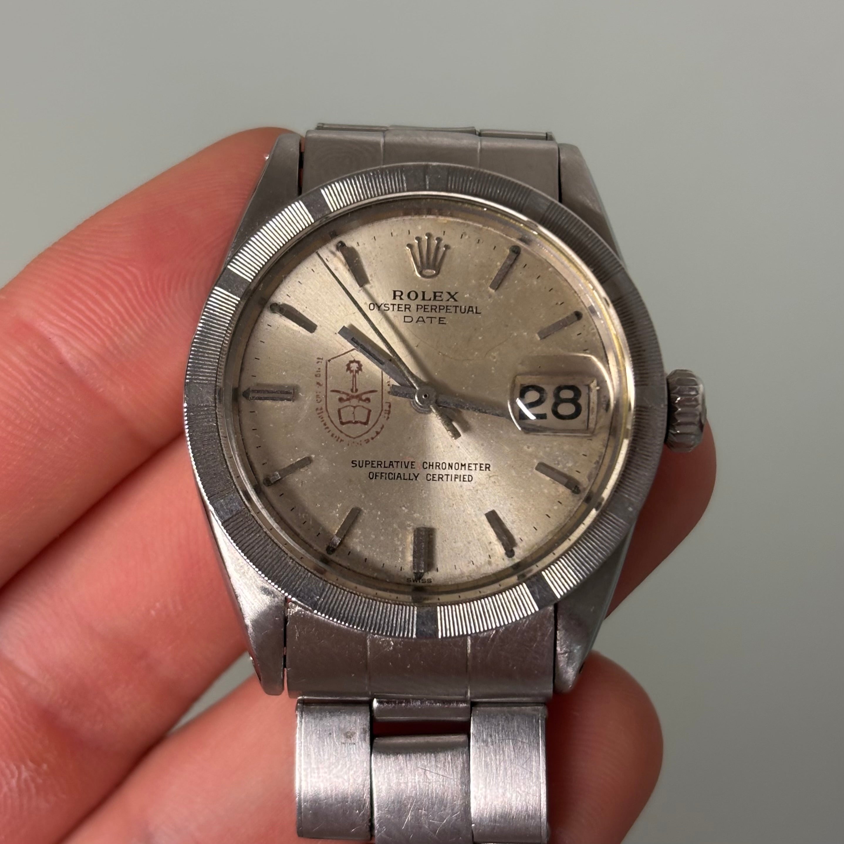 Rolex Date Ref. 1500 – Saudi University Dial, 34 mm Vintage