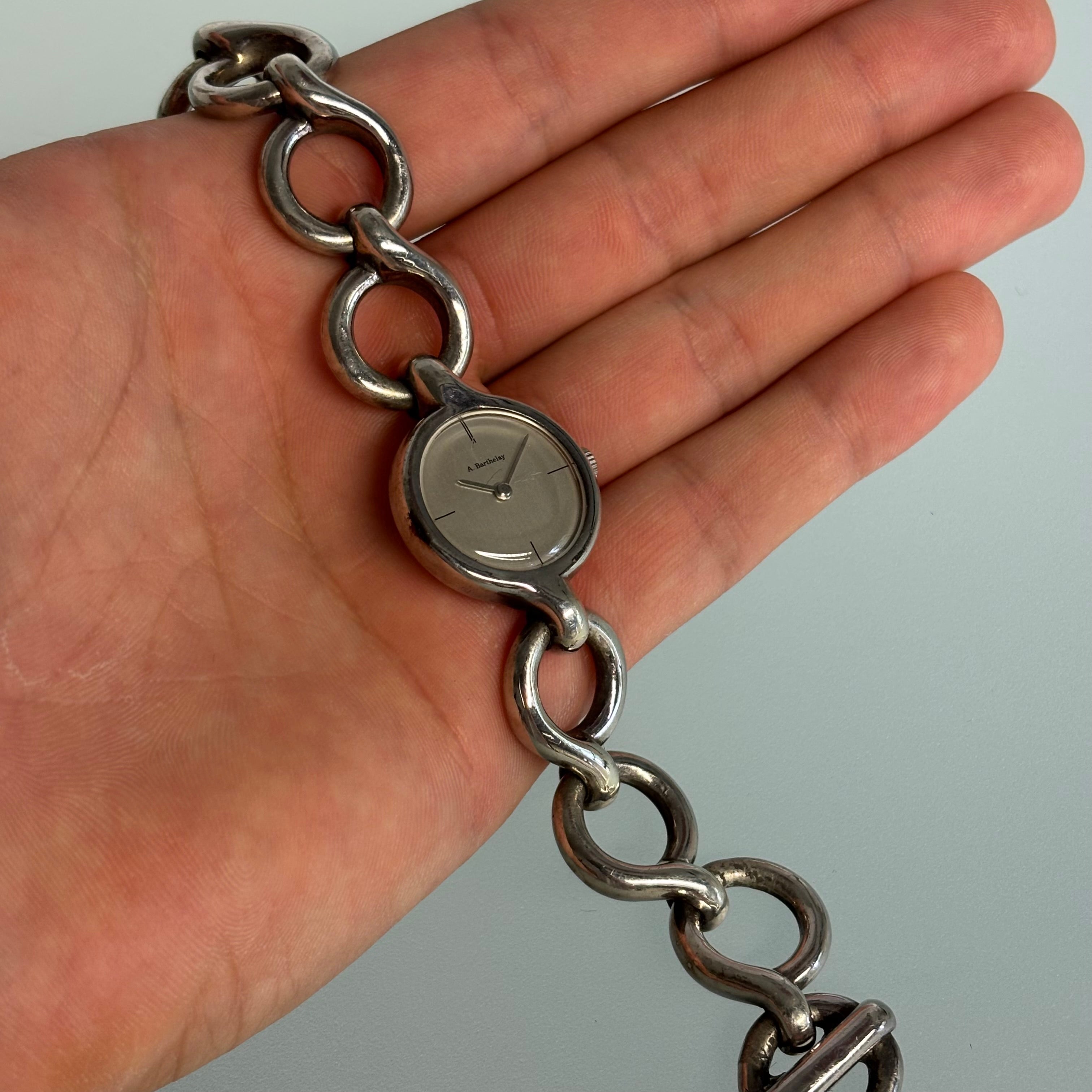 Barthelay silver bracelet watch