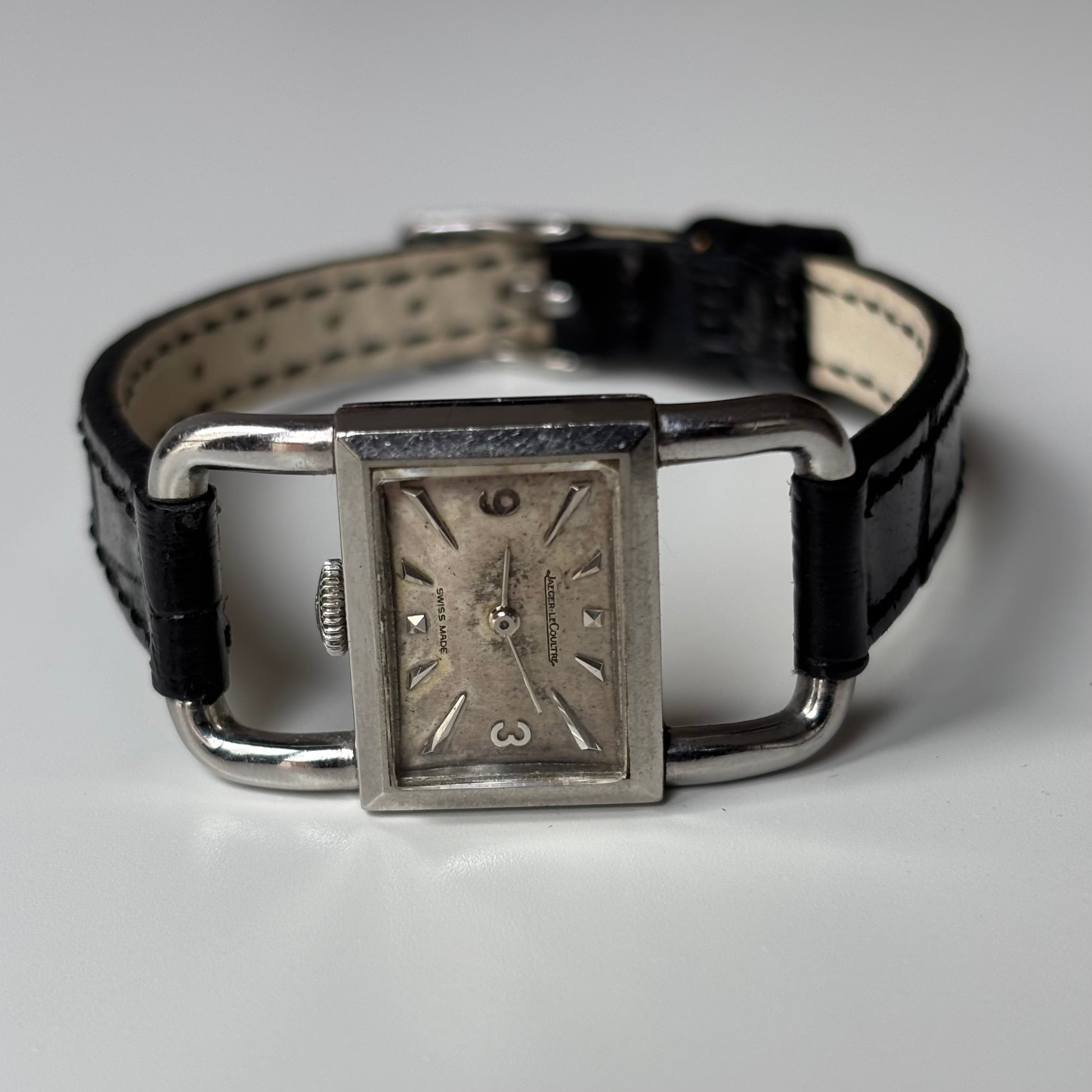 Jaeger LeCoultre vintage steel Etrier