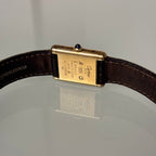 Cartier Tank PM Black dial with buckle