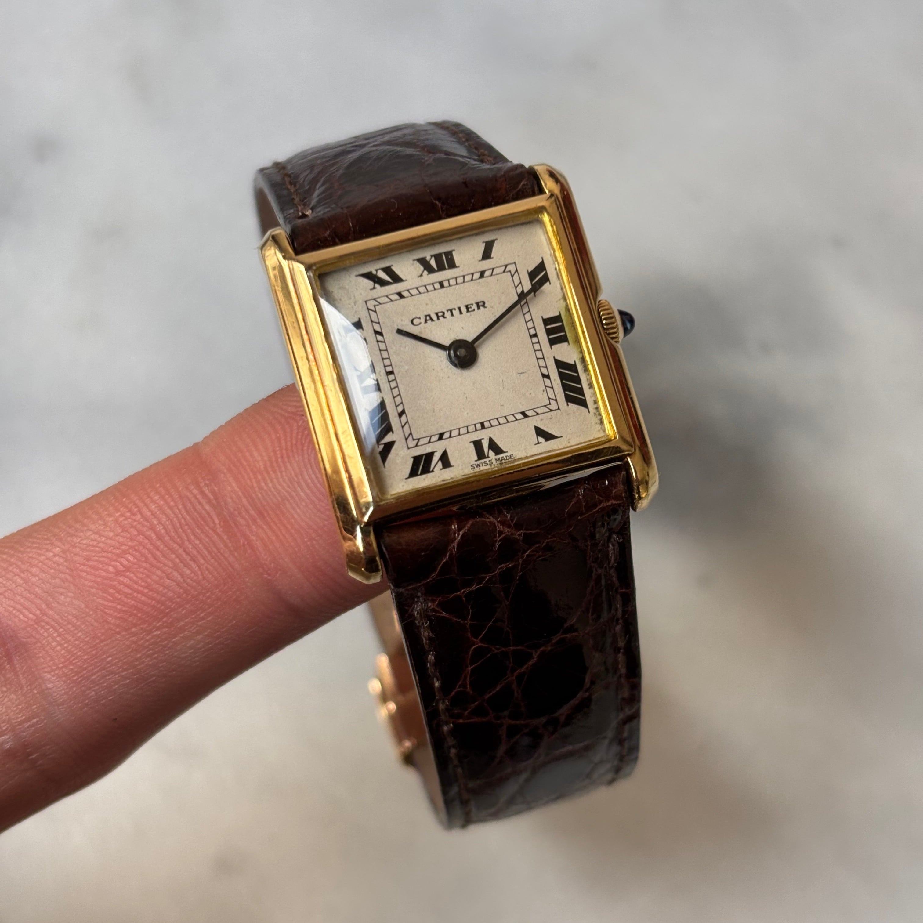 Cartier × Bueche Girod Tank Normale Watch – 18K Gold