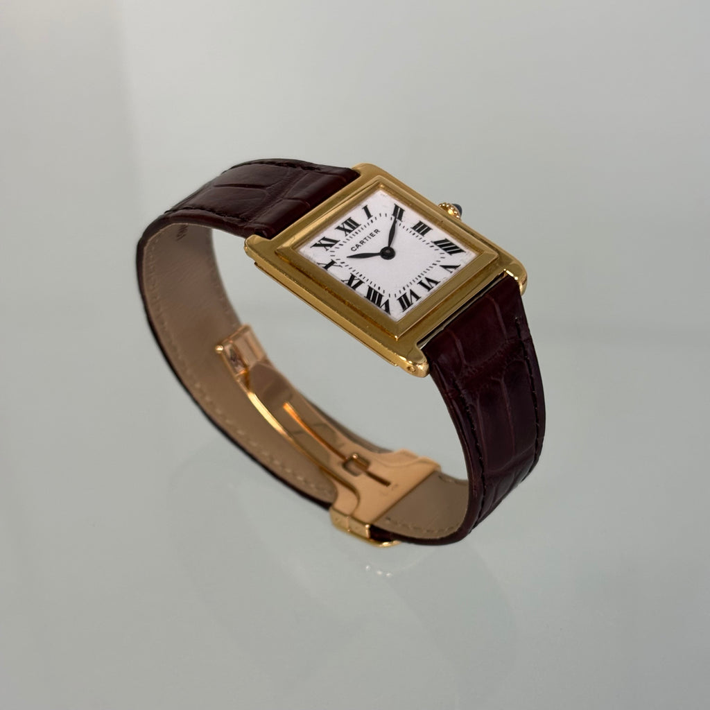 Cartier Tank Stepped “Pre-Merger” with 18k clasp
