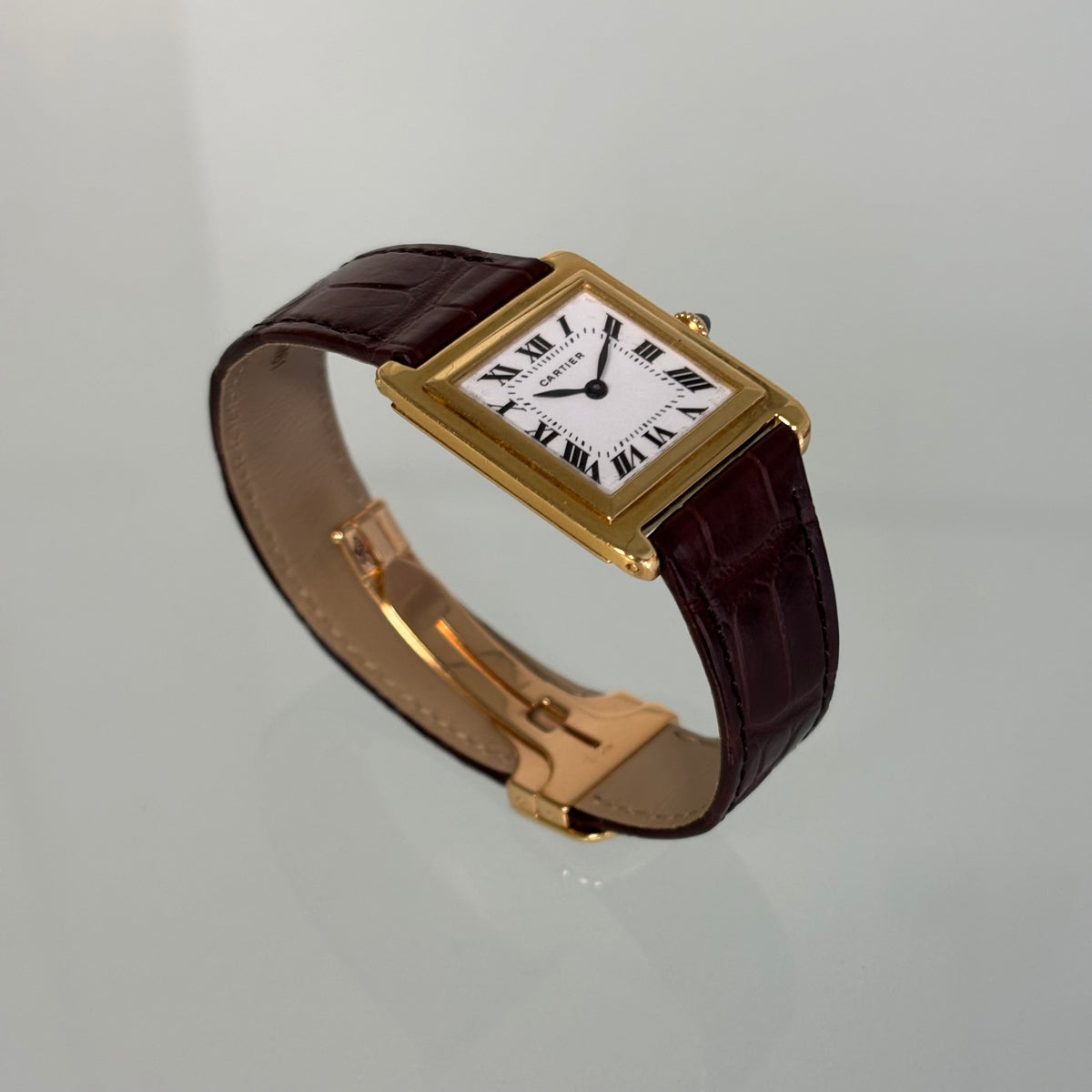 Cartier Tank Stepped “Pre-Merger” with 18k clasp