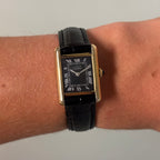 Cartier Tank PM Black dial Full Set