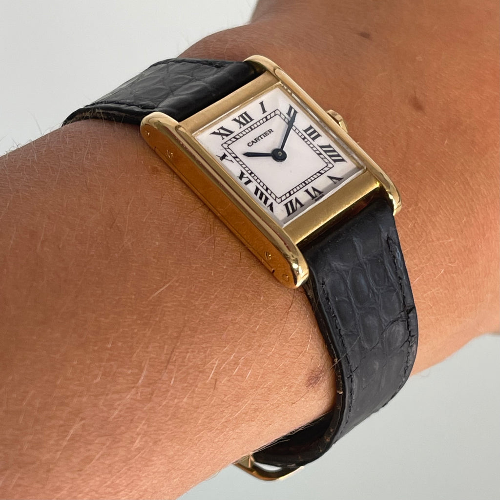 Cartier tank normale with clasp