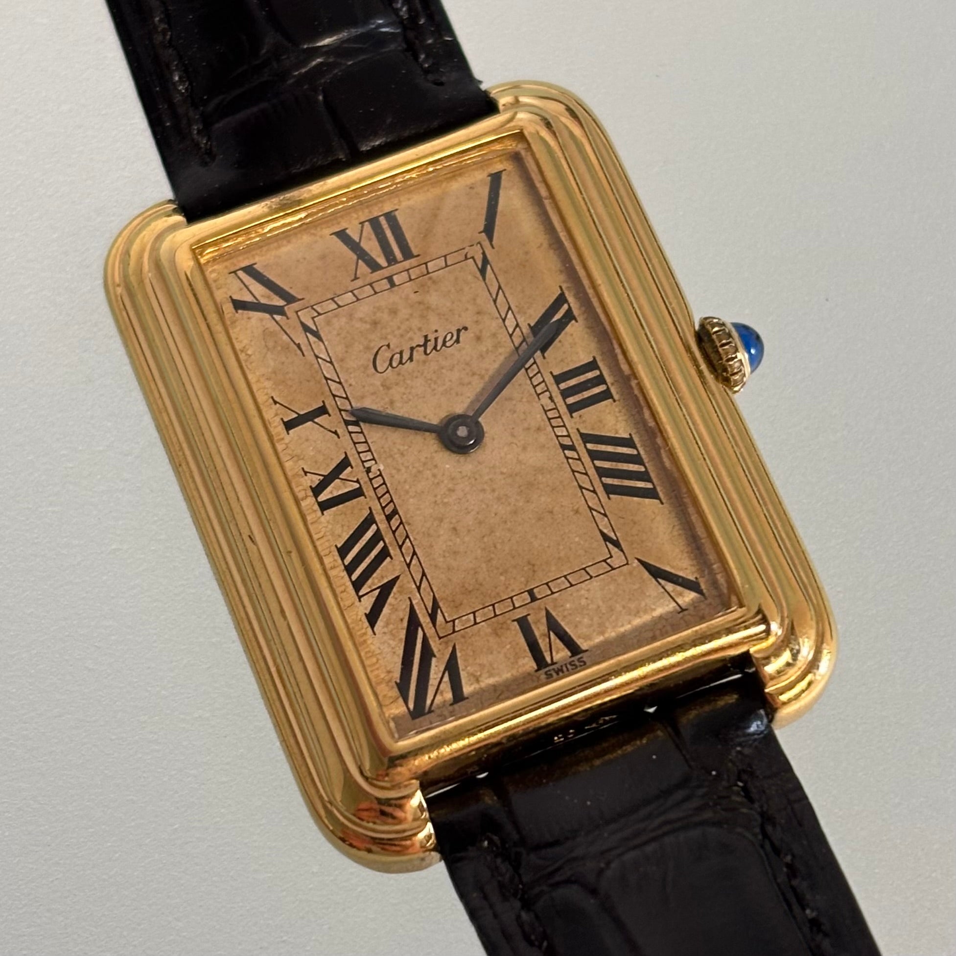 Cartier Stepped Tank full set