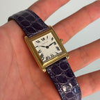 Piaget × Cartier Wristwatch – 18K Yellow Gold, Guilloche Dial