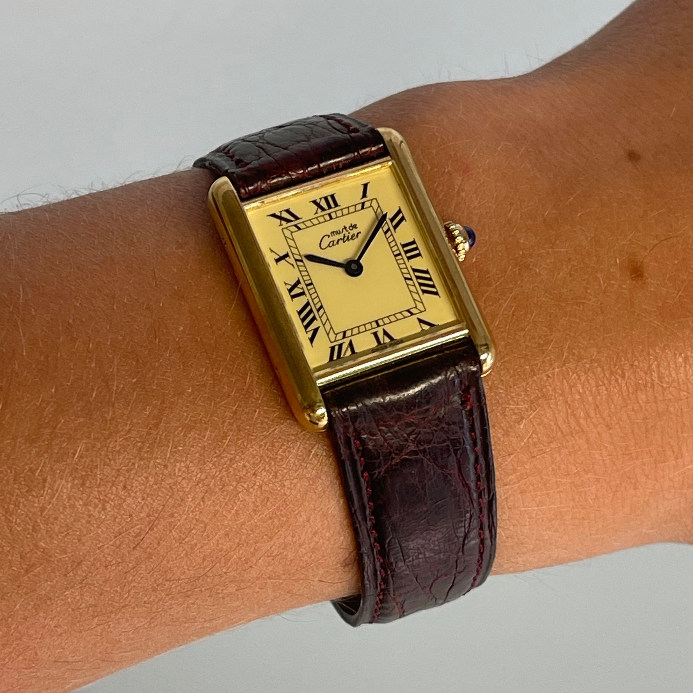 Cartier tank GM with strap and buckle