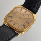 Piaget Cushion Watch – 18K Gold Big Case with Original Buckle