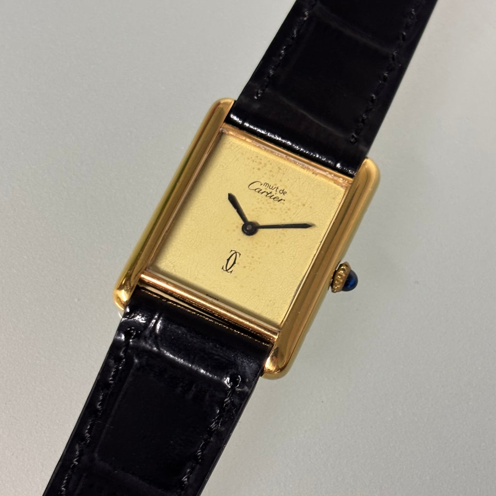Must de Cartier Lemon dial GM hand wound
