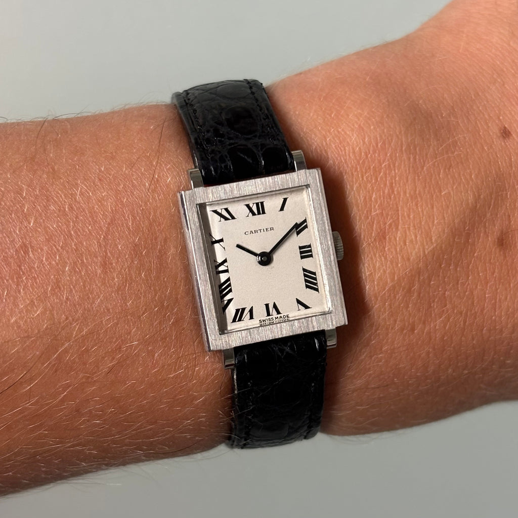 Cartier Bueche Girod White Gold Tank