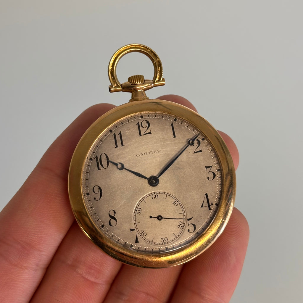 Cartier Ewc 18k pocketwatch