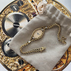 Piaget 18k braceletwatch with diamonds & baguettes