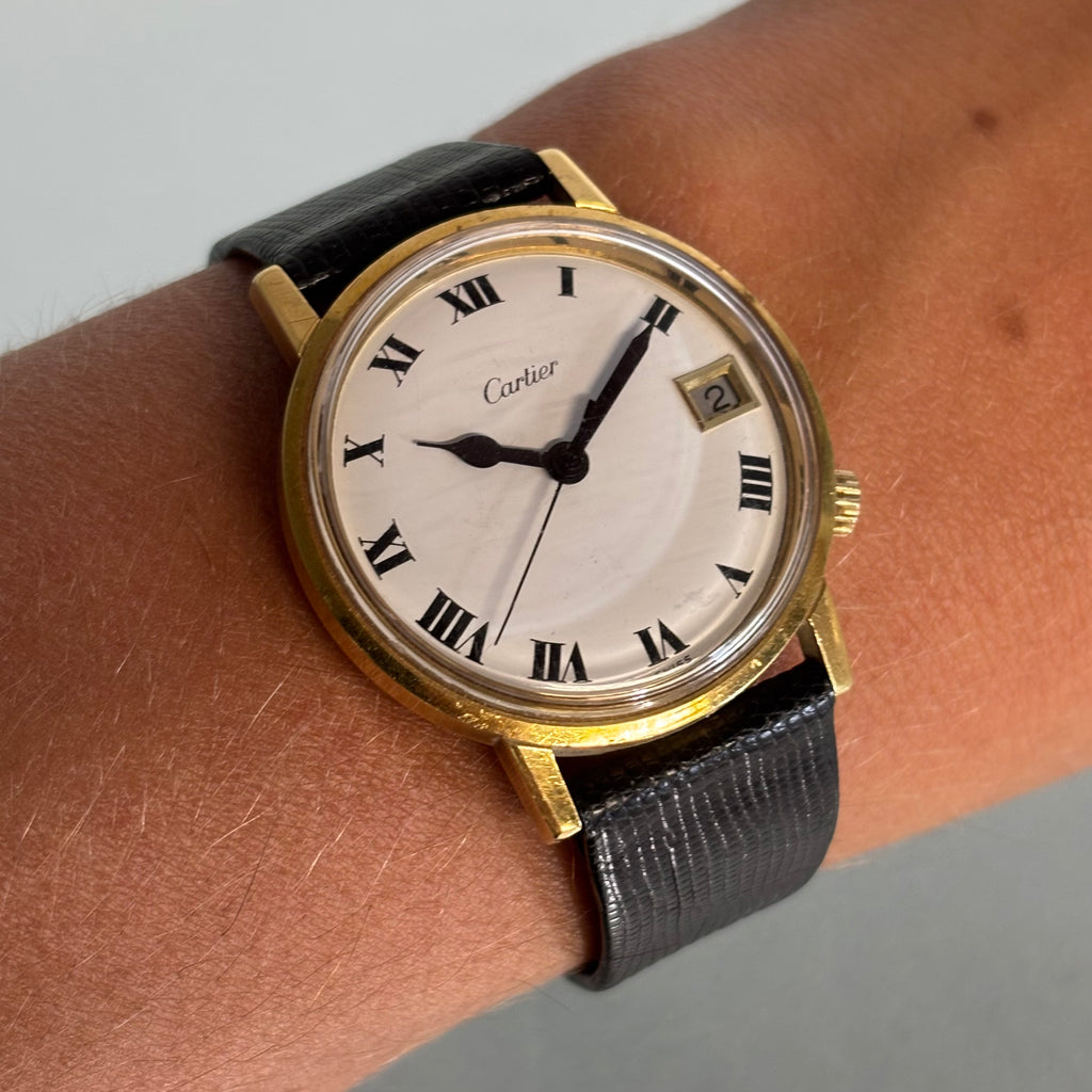 Bulova Aucutron Cartier signed 18k